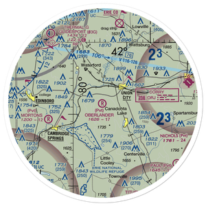 Oberlander Airport (PA52) VFR Sectional Sticker (30 mile)