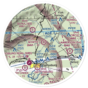 Bowtie Airport (PA51) VFR Sectional Sticker (20 mile)