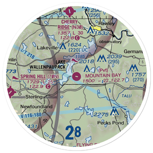 Mountain Bay Air Park Inc Airport (PA49) VFR Sectional Sticker (20 mile)
