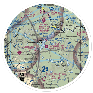 Mountain Bay Air Park Inc Airport (PA49) VFR Sectional Sticker (30 mile)