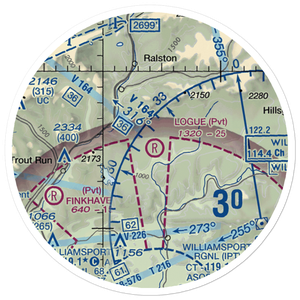 Logue Airport (PA45) VFR Sectional Sticker (20 mile)
