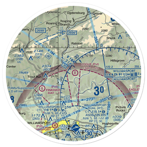 Logue Airport (PA45) VFR Sectional Sticker (30 mile)