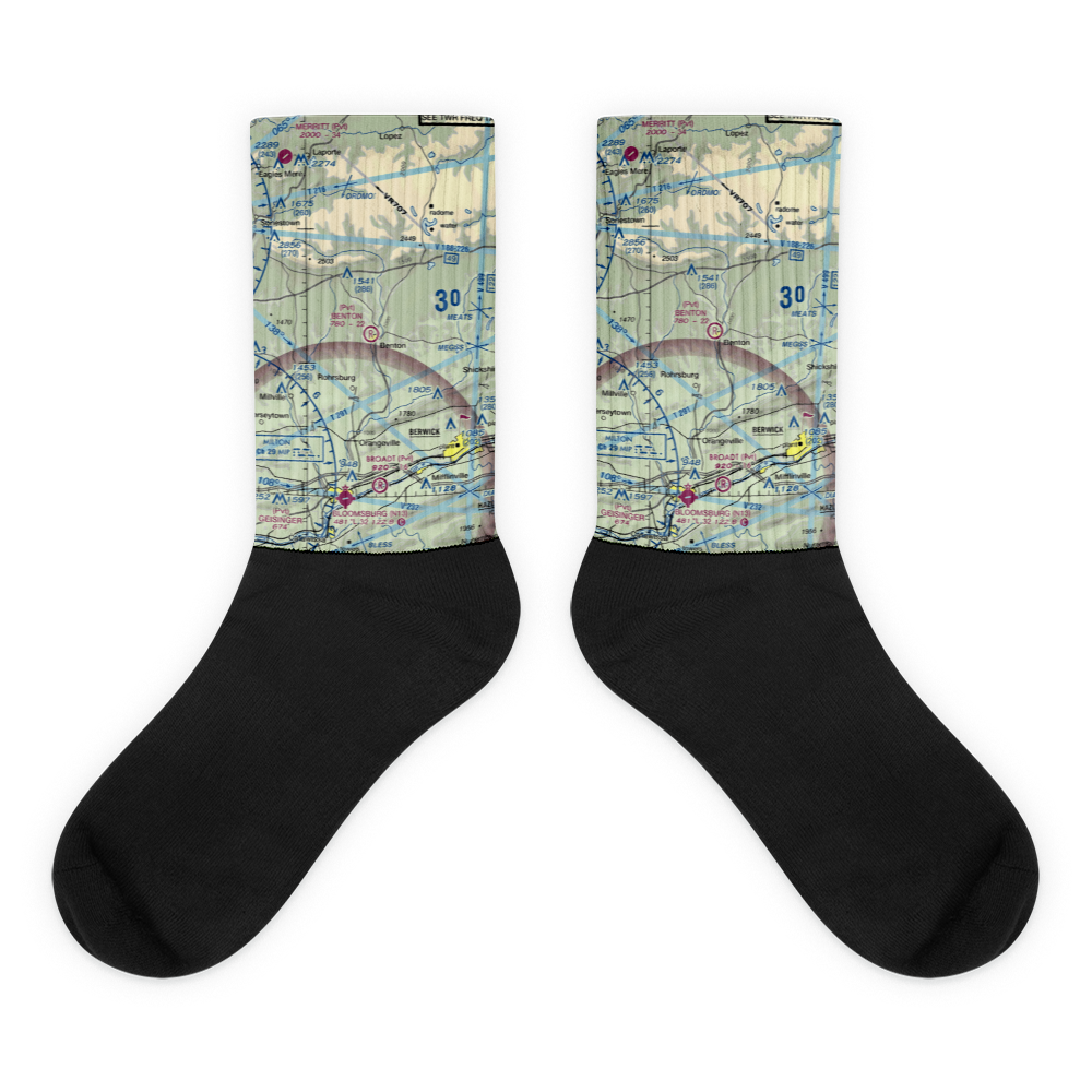 Benton Airport (PA40) VFR Sectional Socks 