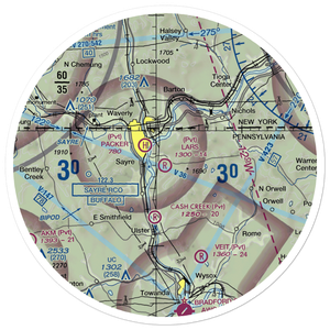 Lars/Private Airport (PA33) VFR Sectional Sticker (30 mile)
