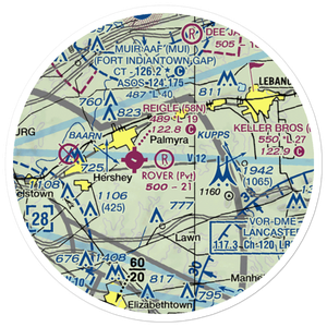 Rover Airport (PA31) VFR Sectional Sticker (20 mile)