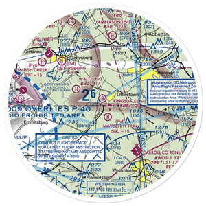 Kingsdale Air Park (PA23) VFR Sectional Sticker (30 mile)