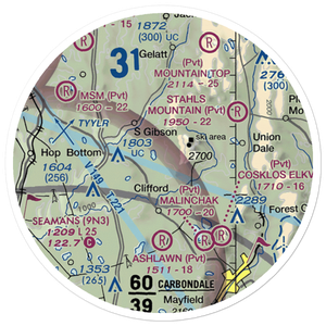 Strizki Ultralightport (PA19) VFR Sectional Sticker (20 mile)