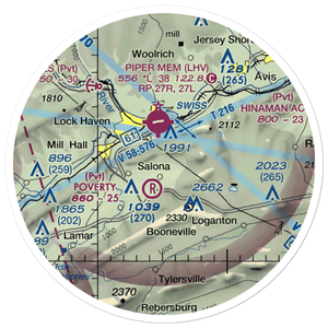 Buzzards Field (PA18) VFR Sectional Sticker (20 mile)