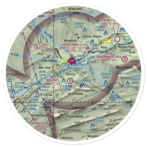 Buzzards Field (PA18) VFR Sectional Sticker (30 mile)