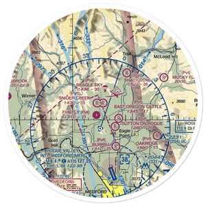 Beagle Sky Ranch Airport (OR96) VFR Sectional Sticker (30 mile)