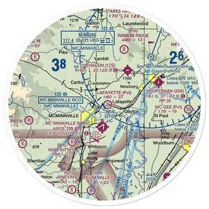Lafayette Airstrip (OR90) VFR Sectional Sticker (30 mile)