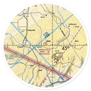 Kinzua Airport (OR89) VFR Sectional Sticker (30 mile)