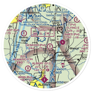 Gilmour Ag Air Airport (OR86) VFR Sectional Sticker (20 mile)