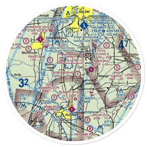 Gilmour Ag Air Airport (OR86) VFR Sectional Sticker (30 mile)