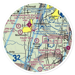 Wigrich Airport (OR85) VFR Sectional Sticker (20 mile)