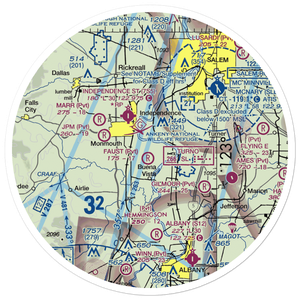 Wigrich Airport (OR85) VFR Sectional Sticker (30 mile)