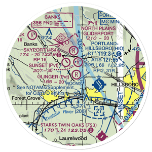 Olinger Airpark (OR81) VFR Sectional Sticker (20 mile)