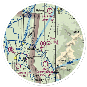 Daniels Field (OR78) VFR Sectional Sticker (20 mile)