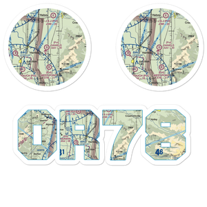 Daniels Field (OR78) VFR Sectional Sticker Pack
