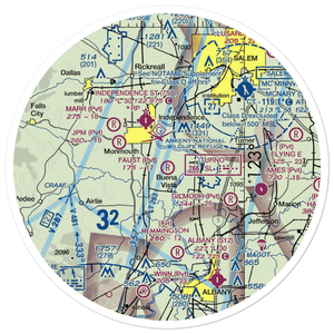 Faust Field Airport (OR77) VFR Sectional Sticker (30 mile)
