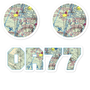 Faust Field Airport (OR77) VFR Sectional Sticker Pack