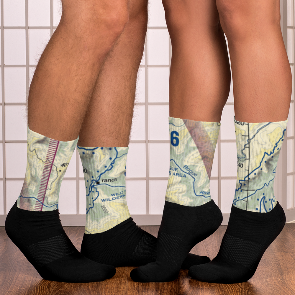 Winkle Bar Airport (OR74) VFR Sectional Socks 