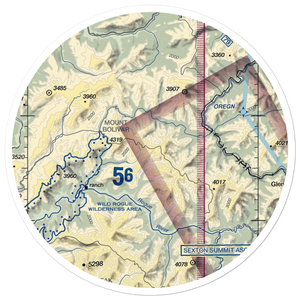 Calvert Peak Airport (OR73) VFR Sectional Sticker (30 mile)