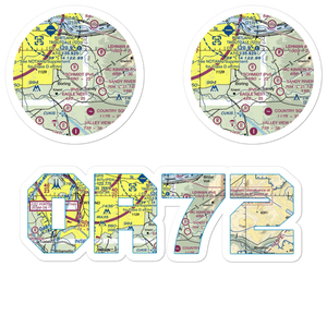 Krueger Airport (OR72) VFR Sectional Sticker Pack