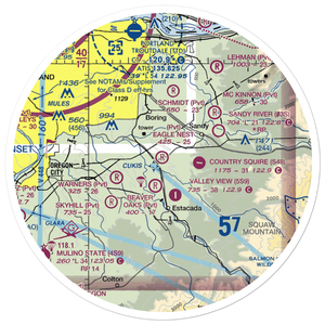 Eagle Nest Ranch Airport (OR65) VFR Sectional Sticker (30 mile)
