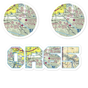 Eagle Nest Ranch Airport (OR65) VFR Sectional Sticker Pack