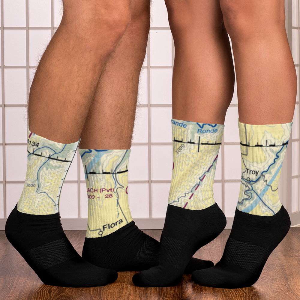 Beach Ranch Airport (OR64) VFR Sectional Socks 