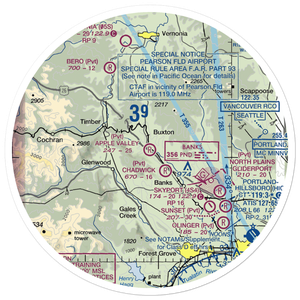 Apple Valley Airport (OR61) VFR Sectional Sticker (30 mile)