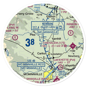 Trivelpiece Airport (OR59) VFR Sectional Sticker (20 mile)