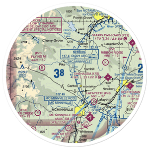Trivelpiece Airport (OR59) VFR Sectional Sticker (30 mile)