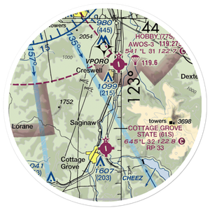 Walker Airport (OR57) VFR Sectional Sticker (20 mile)