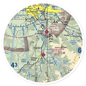 Walker Airport (OR57) VFR Sectional Sticker (30 mile)