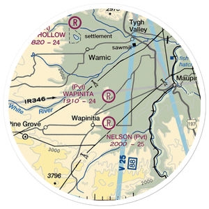 Wapinitia Airport (OR53) VFR Sectional Sticker (20 mile)