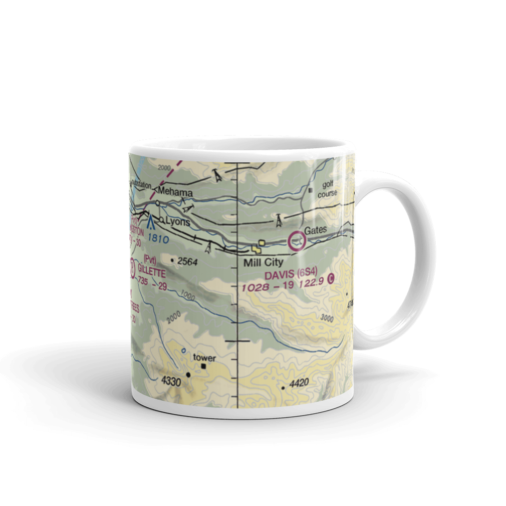Gillette Field (OR51) VFR Sectional  Mug 
