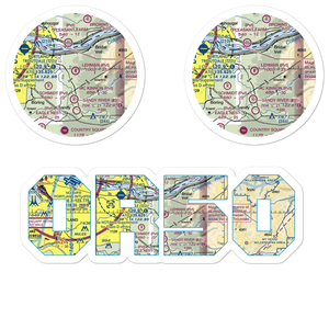 Lehman Field (OR50) VFR Sectional Sticker Pack