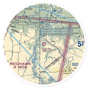 Ajax Airport (OR46) VFR Sectional Sticker (30 mile)