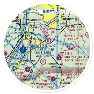 Dietz Airpark (OR40) VFR Sectional Sticker (20 mile)