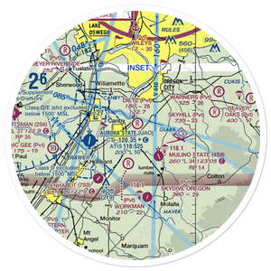 Dietz Airpark (OR40) VFR Sectional Sticker (30 mile)