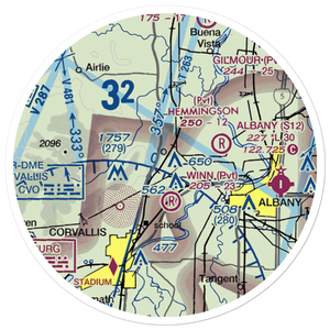 Flying Tom Airport (OR39) VFR Sectional Sticker (20 mile)