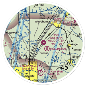 Harchenko Industrial Airport (OR38) VFR Sectional Sticker (20 mile)