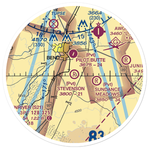 D M Stevenson Ranch Airport (OR30) VFR Sectional Sticker (20 mile)