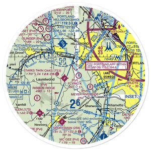 Harvey'S Acres Airport (OR28) VFR Sectional Sticker (30 mile)