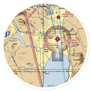 Farr Airport (OR26) VFR Sectional Sticker (30 mile)