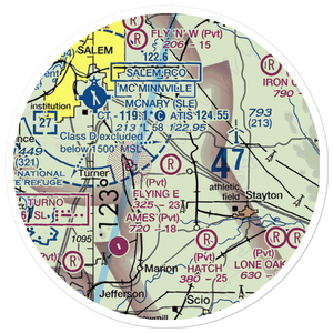 Flying E Airport (OR25) VFR Sectional Sticker (20 mile)