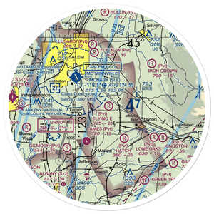 Flying E Airport (OR25) VFR Sectional Sticker (30 mile)