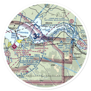 Karpens Airport (OR23) VFR Sectional Sticker (30 mile)